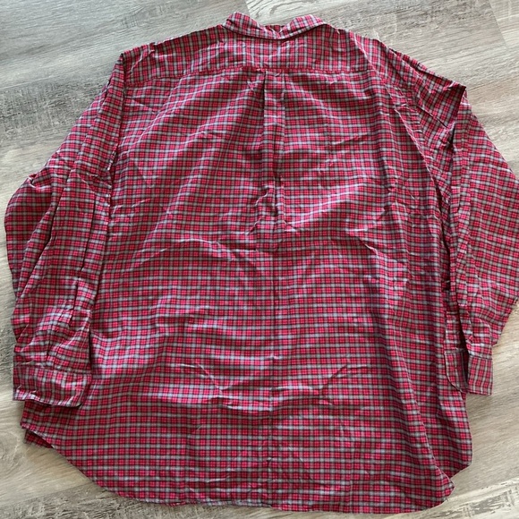 Ralph Lauren Red and Black Plaid Button-Down Shirt - Picture 4 of 6